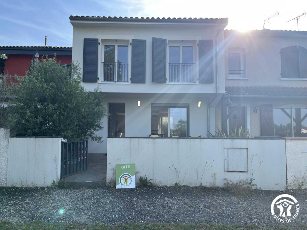 Vue de la façade de la maison